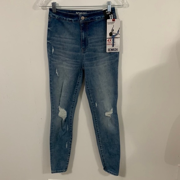 Rewash Brand jeans 4 way stretch Super high rise Size 1/25 Vixen Legging NWT - Picture 1 of 9